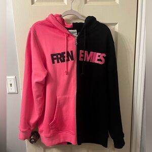 Teddy Fresh Pink and Black Hoodie